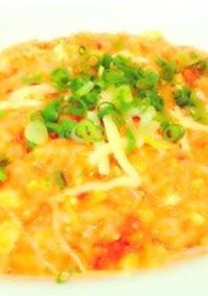 残りご飯で★トマトチーズ雑炊-レシピのメイン写真