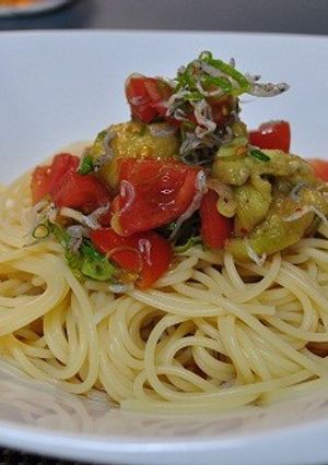 トマトとナスの冷製パスタ-レシピのメイン写真