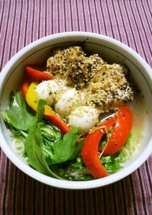 バジルチキン☆塩ラーメン♪-レシピのメイン写真
