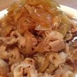 豚バラしゃぶしゃぶ用肉で豚丼♬