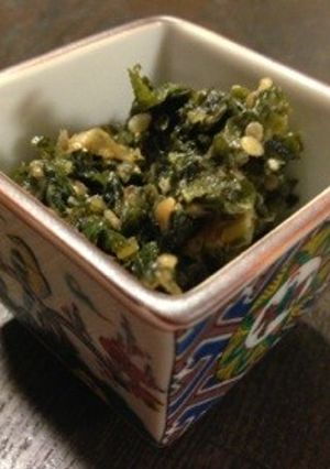 フキの葉で美味しいゴマ味噌炒め❁-レシピのメイン写真