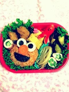 遠足 お弁当(*´∀`*)エルモ-レシピのメイン写真