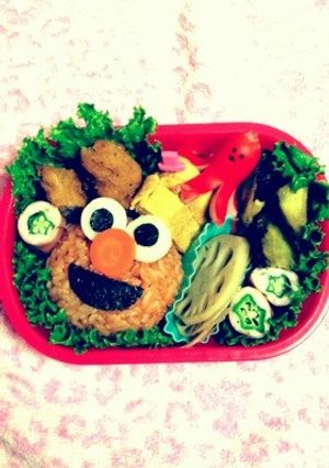 遠足 お弁当(*´∀`*)エルモ-レシピのメイン写真