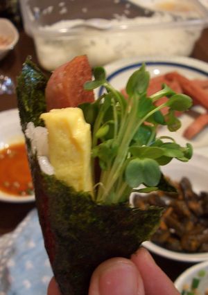 スパムで簡単な手巻き寿司-レシピのメイン写真