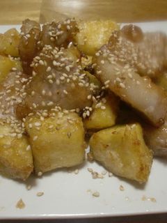 豚ばら肉とさつま芋の照り焼き-レシピのメイン写真