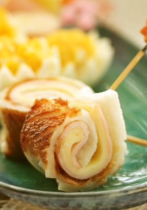 簡単！竹輪チーズくるくる焼き～弁当-レシピのメイン写真