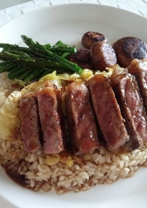 ステーキ丼-レシピのメイン写真