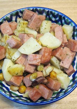 SPAM入りホットサラダ-レシピのメイン写真