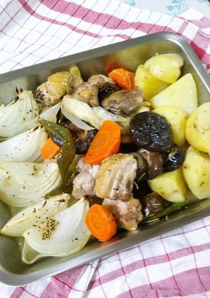 色々野菜のオーブン焼き**春-レシピのメイン写真
