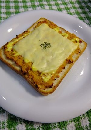 ふわふわムネ肉トースト-レシピのメイン写真