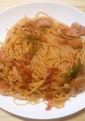 オリジナルトマトソースを使ったパスタ-レシピのメイン写真