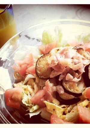 ピリ辛茄子のサラダそうめん-レシピのメイン写真