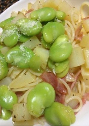 空豆のパスタ-レシピのメイン写真