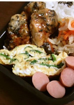 お弁当に♪クレソン入れた玉子焼き-レシピのメイン写真