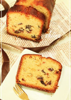 ラム酒漬けフルーツのパウンドケーキ-レシピのメイン写真