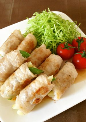 ❦スナップエンドウと新じゃがの肉巻き❦-レシピのメイン写真