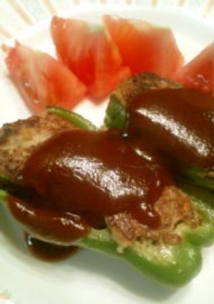 ピーマンの肉詰め-レシピのメイン写真
