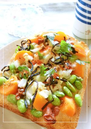 塩昆布×蜂蜜梅 たっぷりやさいトースト-レシピのメイン写真