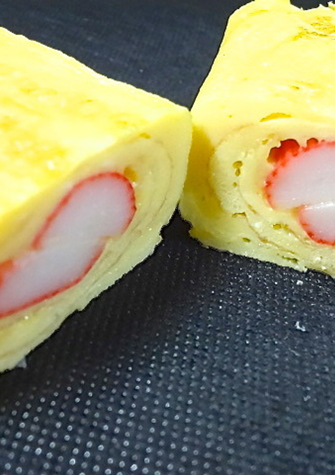 簡単☆めんつゆとカニカマで玉子焼き☆-レシピのメイン写真