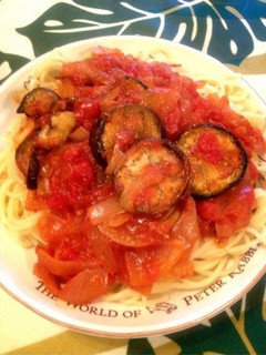 簡単ナスのトマトソースパスタ♡-レシピのメイン写真