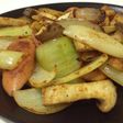 ウインナーとエリンギのカレー炒め