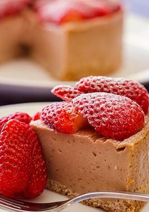 苺のチーズケーキ (乳製品、小麦粉なし)-レシピのメイン写真