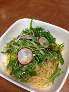 ☆簡単☆水菜のパスタ-レシピのメイン写真