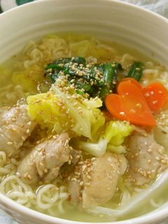 野菜たっぷり!塩ラーメン-レシピのメイン写真