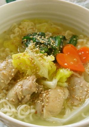 野菜たっぷり!塩ラーメン-レシピのメイン写真