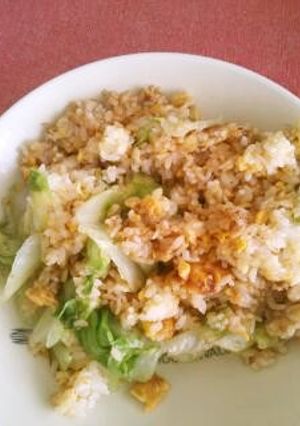 かつお節でレタス炒飯♪-レシピのメイン写真