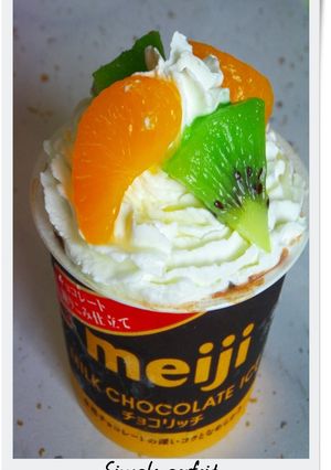 グラス不要　簡単パフェ　チョコリッチ-レシピのメイン写真