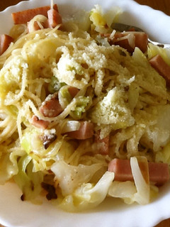 フライパン一つで!スパムのペペロンチーノ-レシピのメイン写真