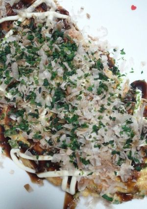 お好み焼き風オムレツ-レシピのメイン写真