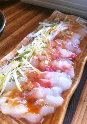 鯛のお刺身　中華風カルパッチョ-レシピのメイン写真