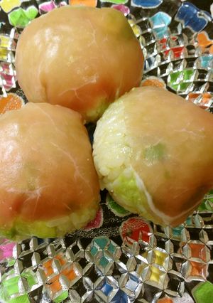 サラダご飯の手毬すし風♪-レシピのメイン写真