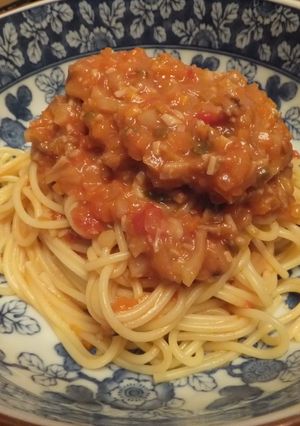 野菜たっぷりトマトソースのパスタ-レシピのメイン写真
