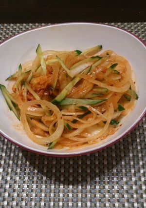 酸味が出たキムチ救済☆簡単☆新玉和え-レシピのメイン写真