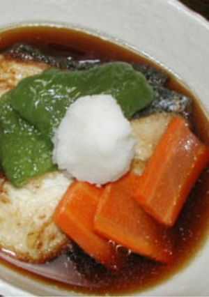 ある物野菜と お魚の揚げ出し-レシピのメイン写真