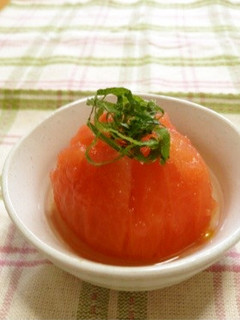 湯むきトマトの酢の物-レシピのメイン写真