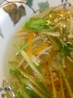細切り野菜のスープ-レシピのメイン写真