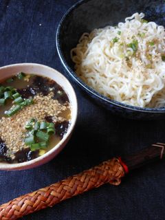 塩のりたまつけ麺-レシピのメイン写真