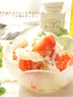 新玉ねぎで♪トマトとしらすのマリネ-レシピのメイン写真