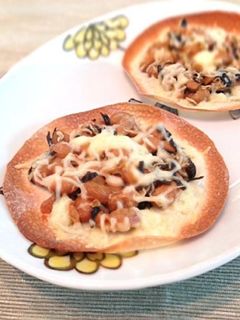 餃子の皮で☆納豆塩昆布の焼きおつまみ-レシピのメイン写真