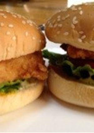 簡単◎チキンバーガー♬。♡。♬-レシピのメイン写真