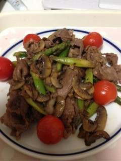 アスパラと牛肉のオイスターソース炒め-レシピのメイン写真