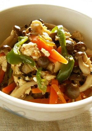 残り野菜に塩昆布を加えご飯のお供-レシピのメイン写真