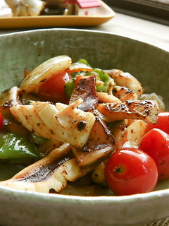 イカとカラフル野菜のポン酢炒め♬-レシピのメイン写真