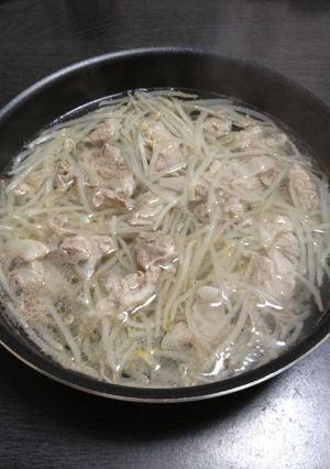 食材２つ！しかも調味料なし！豚もやし料理-レシピのメイン写真