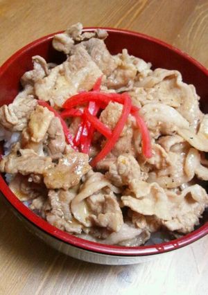 豚丼☆塩ガーリック風味-レシピのメイン写真