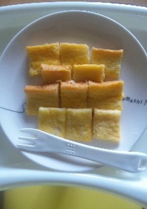 離乳食☆ふわふわオレンジフレンチトースト-レシピのメイン写真